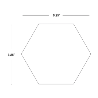 6.25" Personalized Hex Tile - Custom Photo Illustration Laser Engraved