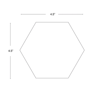 4.5" Personalized Hex Tile - Custom Photo Illustration Laser Engraved